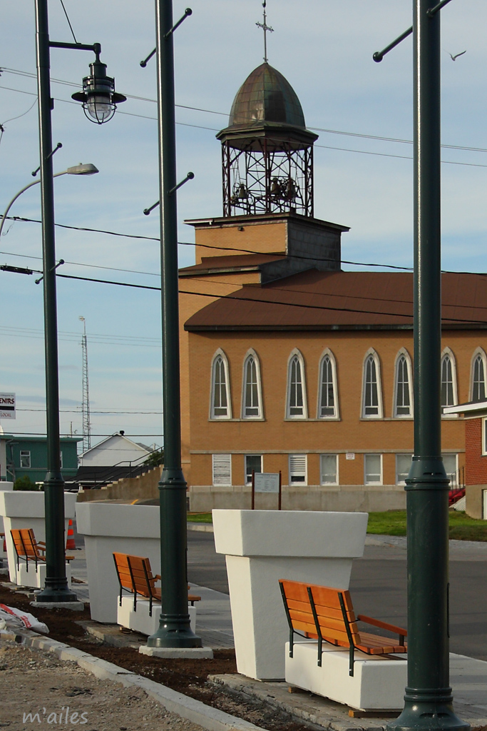 bancs publics de HavreSaintPierre, côtenord, québec
